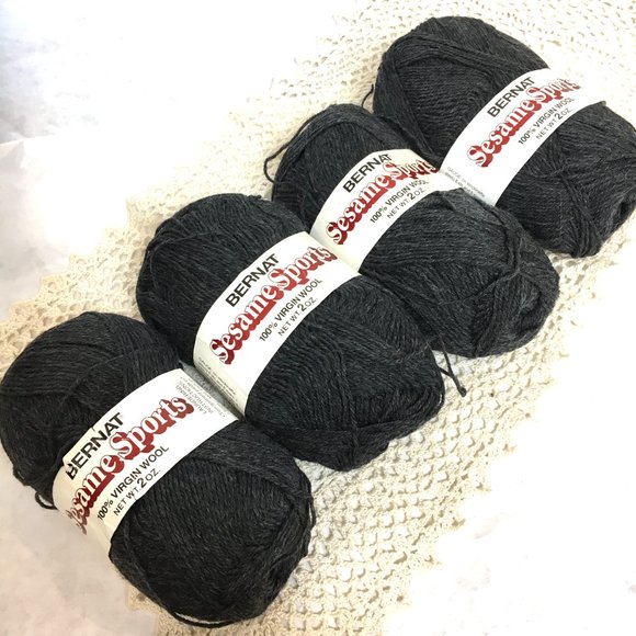 BERNAT Sesame Sports 100% Virgin Wool Bundle - Picture 1 of 8